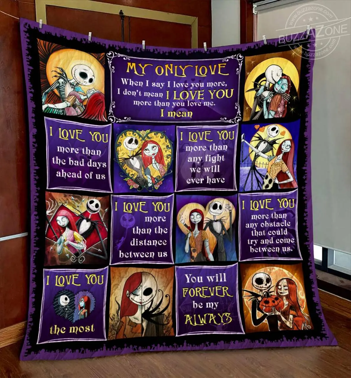 Nightmare My Love Love You More Quilt V2 Gg and Home Decor