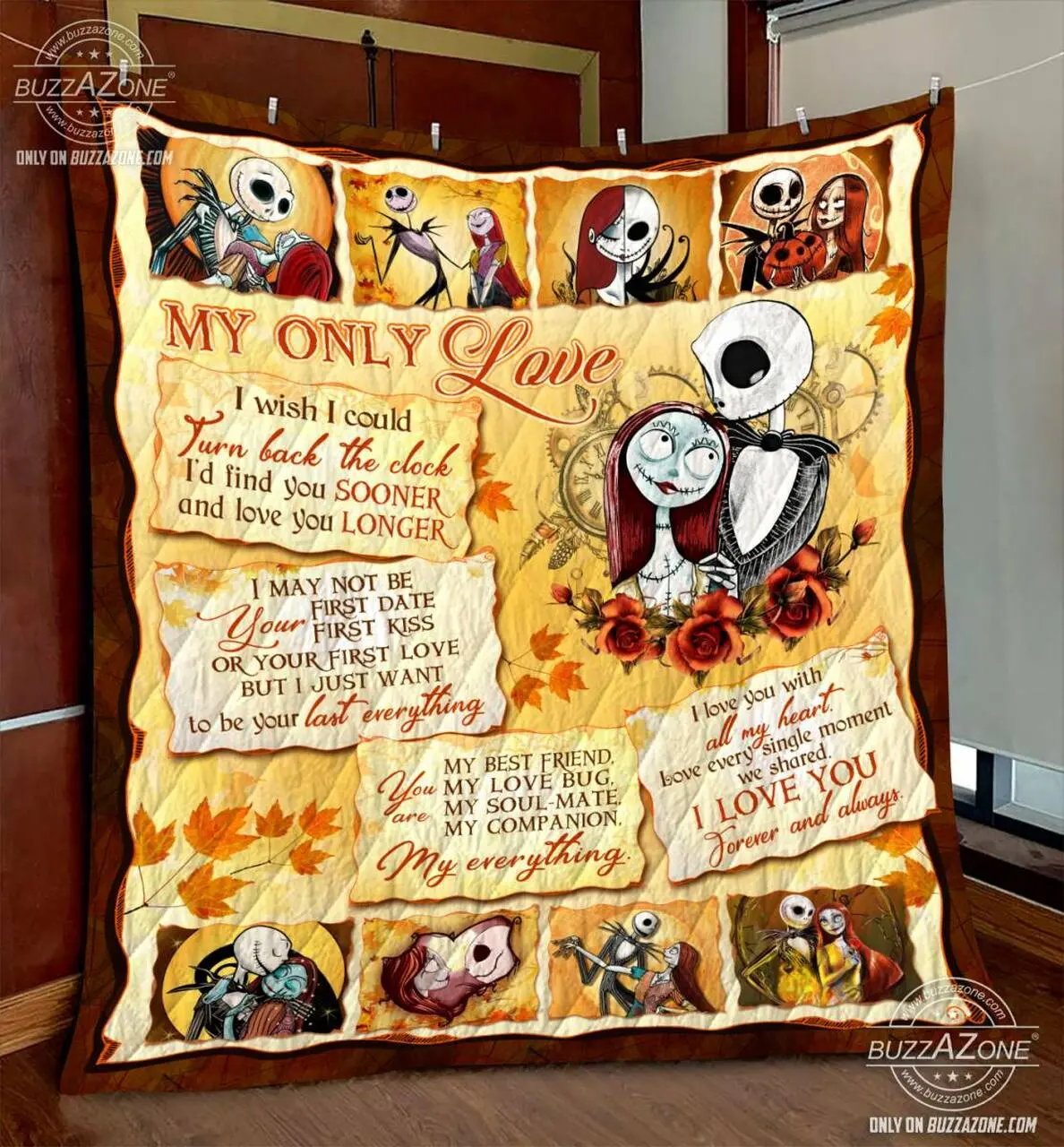 Nightmare My Love The Clock Last Everything Quilt V2 Gg and Home Decor