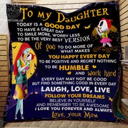 Nightmare To My Daughter Laugh Love Live Quilt Perfect Gift Idea Funny Custom Gift - N11 and Home Decor