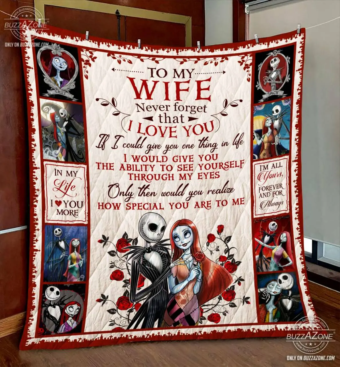 Nightmare Wife Ability To See Yourself Quilt Gg and Home Decor