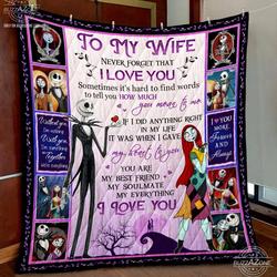 Nightmare Wife You Mean To Me Quilt Gg and Home Decor