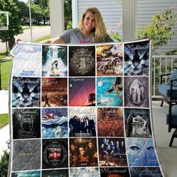 Nightwish Albums Cover Poster Quilt Blanket Ver 2 and Home Decor