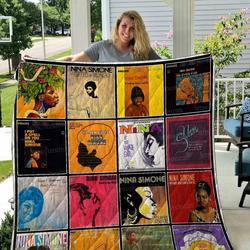 Nina Simone Albums Quilt Blanket 01 and Home Decor