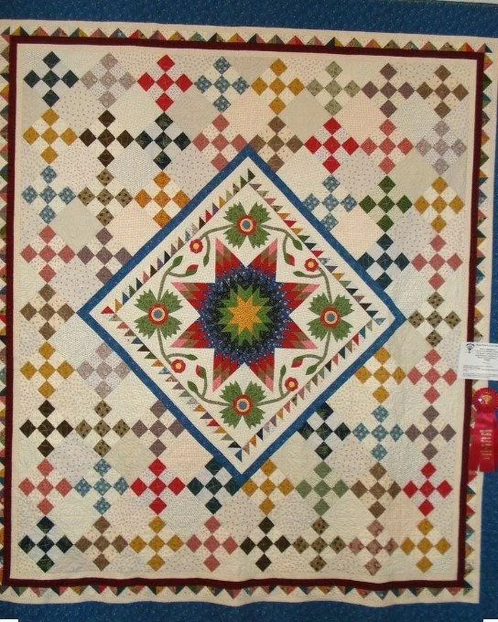 Nine Patch Lone Star Cla1710437Q Quilt Blanket and Home Decor