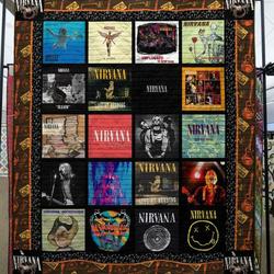 Nirvana Memories Quilt Blanket Kl30  Quilt and Home Decor