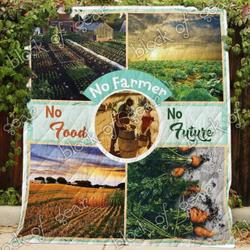 No Farmer No Food No Future Ah Quilt Derqci and Home Decor