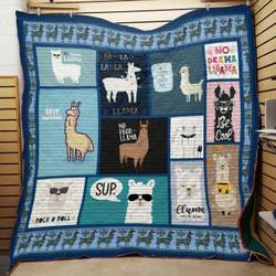 No Prob-Llama Quilt V2 and Home Decor