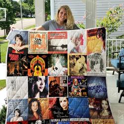 Norah Jones Quilt Blanket 0813 and Home Decor