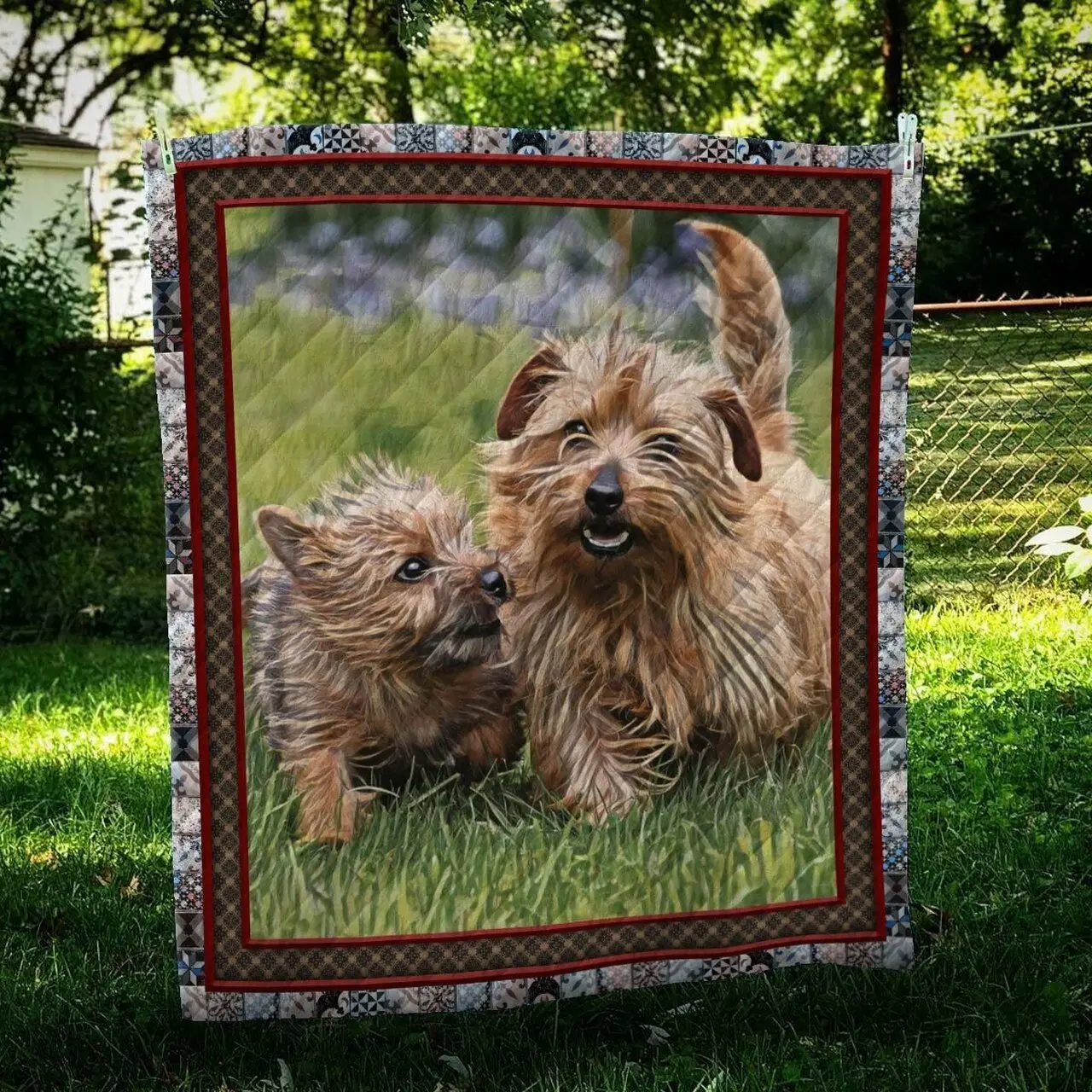 Norfolk Terrier Together Quilt Blanket Dhc09122042Dd and Home Decor