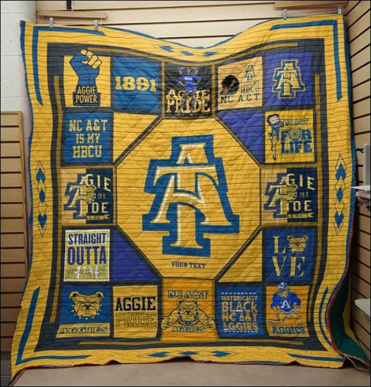 North Carolina A&T Aggies Quilt Dnstyles and Home Decor