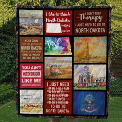 North Dakota Cl14100366Mdq Quilt Blanket and Home Decor