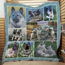 Norwegian Elkhound Quilt Blanket Luki1E Dhc0301941Dd and Home Decor