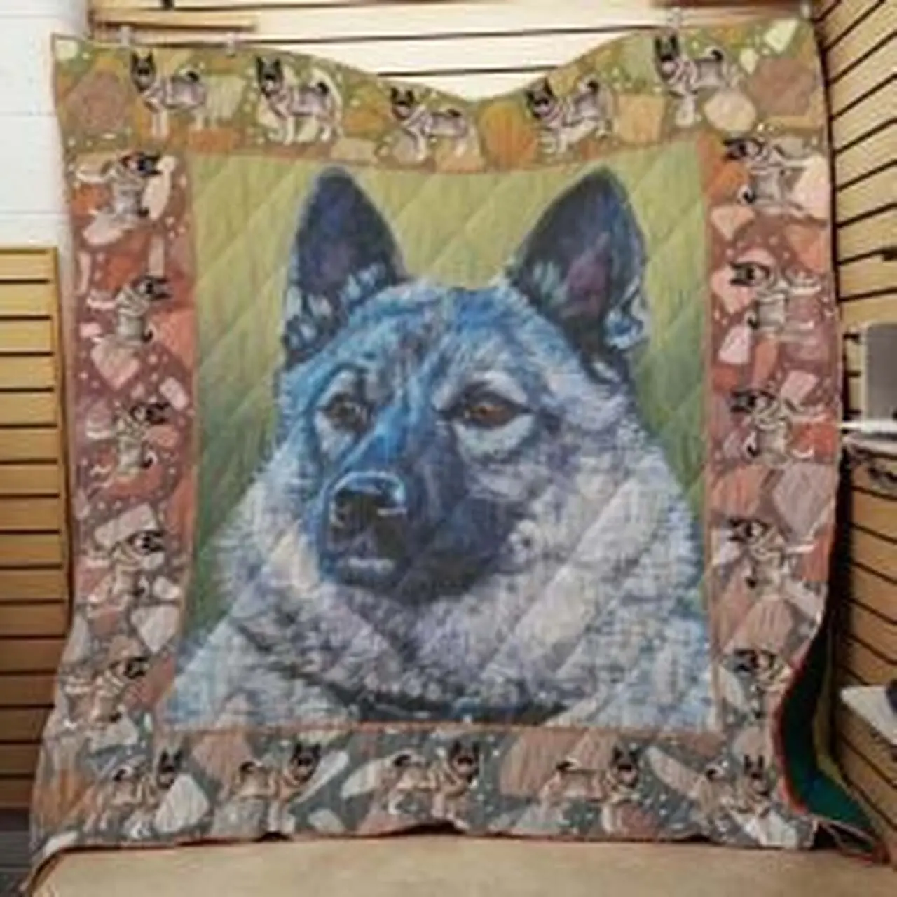 Norwegian Elkhound Quilt Blanket Lukux8 Dhc0301892Dd and Home Decor