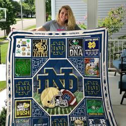 Notre Dame Quilt Blanket and Home Decor