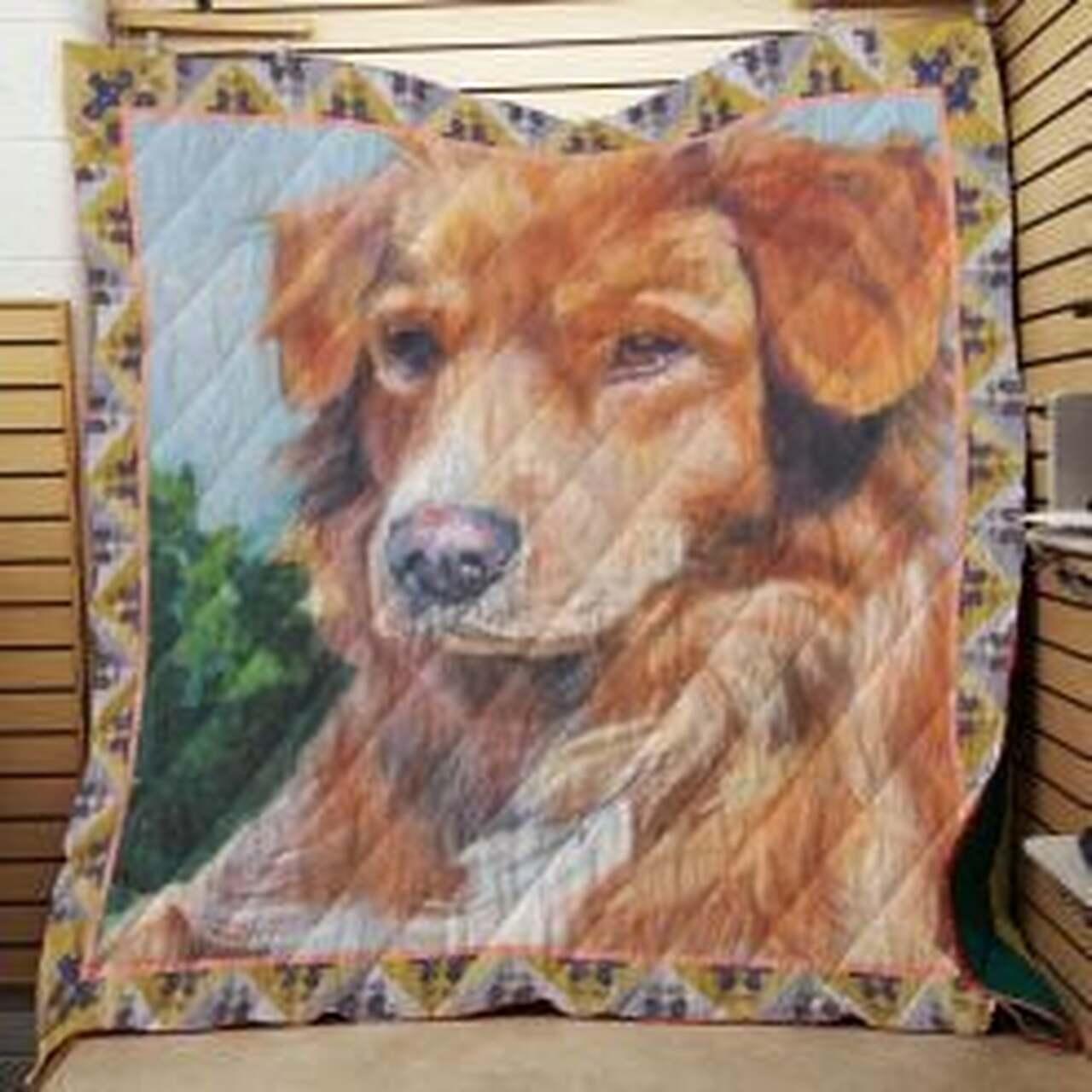Nova Scotia Duck Tolling Retriever Quilt Blanket Lukcja Dhc0301879Dd and Home Decor
