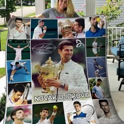 Novak Djokovic Quilt Blanket  Limited Quilt Blanket and Home Decor