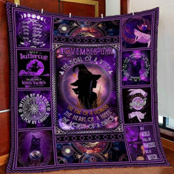 November Girl The Soul Of A Witch The Fire Of A Lioness The Heart Of A Hippie The Mouth Of A Sailor Quilt  Dnstyles and Home Decor