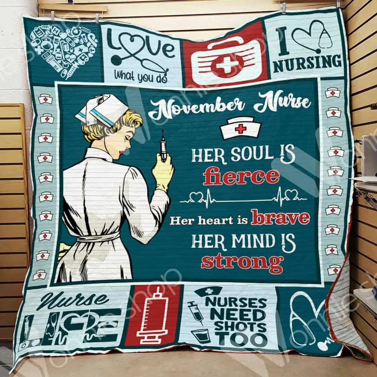 November Nurse Cl15100254Mdq Quilt Blanket and Home Decor
