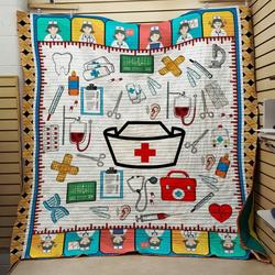 Nurse 1 Quilt Design By Exrain and Home Decor