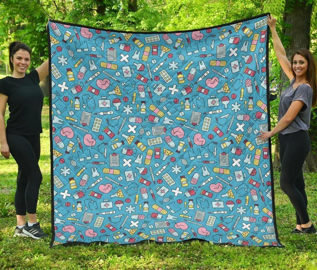 Nurse Cl12100488Mdq Quilt Blanket and Home Decor