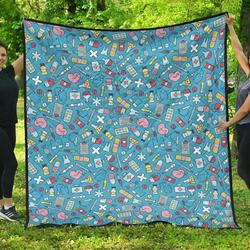 Nurse Cl12100488Mdq Quilt Blanket and Home Decor
