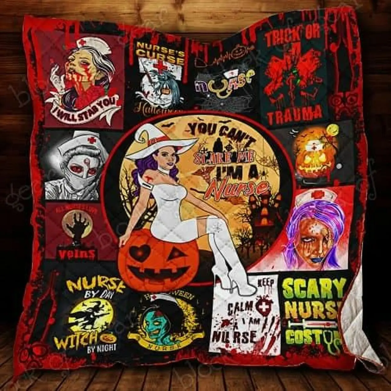 Nurse Cl18100535Mdq Quilt Blanket and Home Decor
