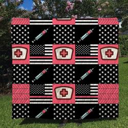 Nurse Custom Handmade Quilt Blanket and Home Decor