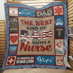Nurse Dad Quilt Blanket Dhc03021424Td and Home Decor