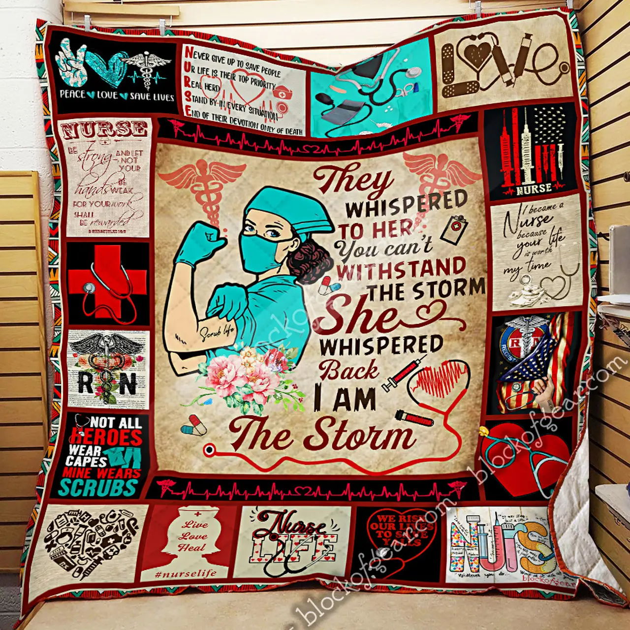 Nurse, I Am The Storm Quilt Blanket and Home Decor