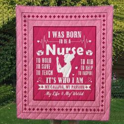 Nurse I Was Born To Be 3D Blanket Th1707 Quilt and Home Decor