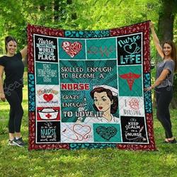 Nurse Life Cld170780 Quilt Blanket and Home Decor
