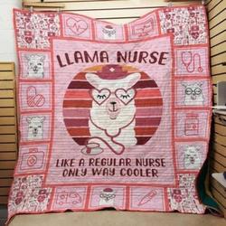 Nurse Llama Medical Equipment Only Way Cooler Quilt Blanket Great Customized Gifts For Birthday Christmas Thanksgiving Perfect Gifts For Nurse And Llama Lover and Home Decor