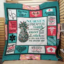Nurse Pineapple Quilt Blanket Dhc1102531Td and Home Decor