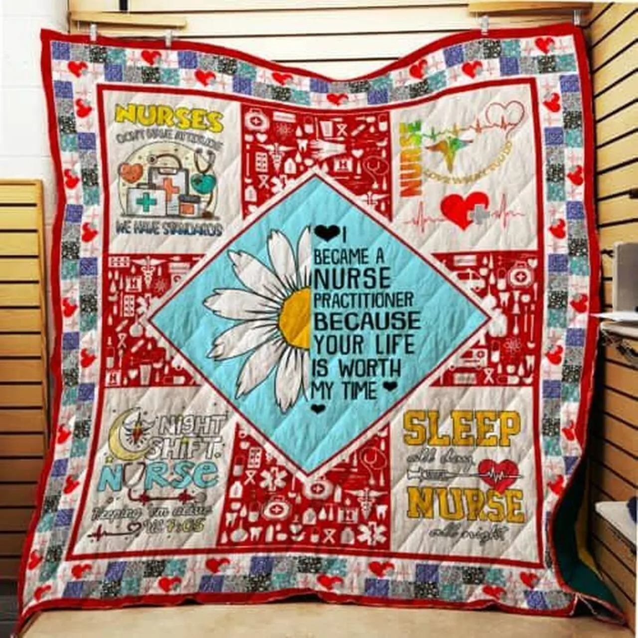 Nurse Practitioner Cl22100398Mdq Quilt Blanket and Home Decor