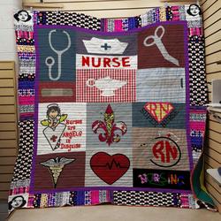 Nurses Are Angels In Disguise Quilt and Home Decor