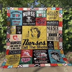 Nurses Call The Shots Cld1806104 Quilt Blanket and Home Decor