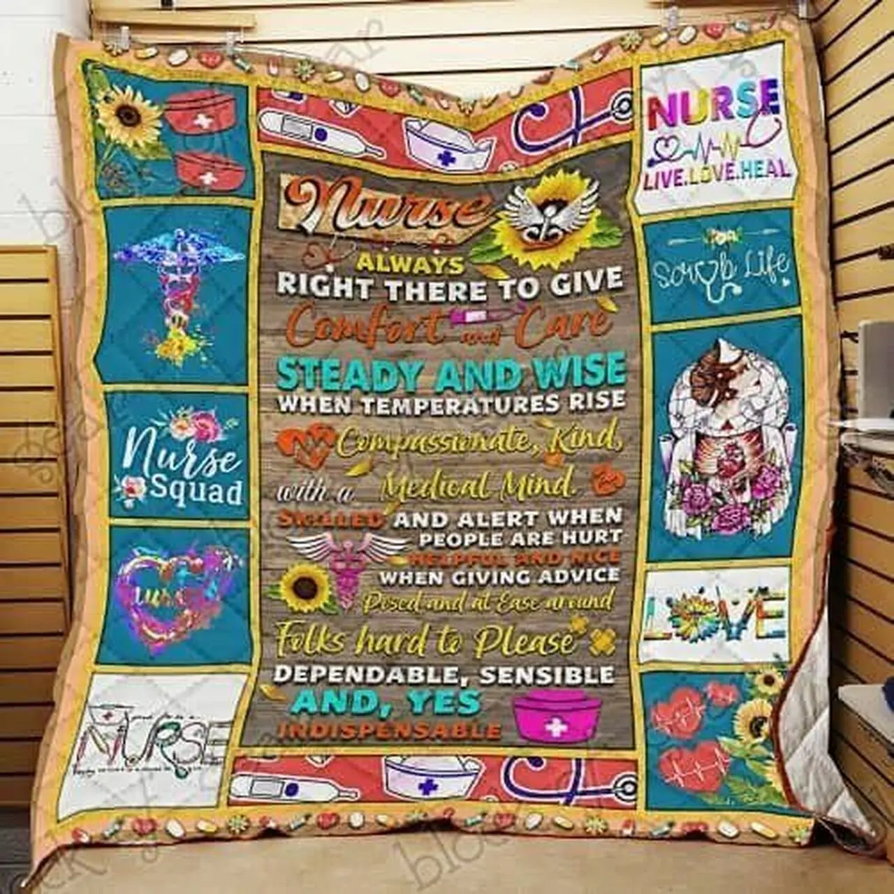 Nursing Cl18100537Mdq Quilt Blanket and Home Decor