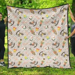 Nutcracker Cl12100491Mdq Quilt Blanket and Home Decor