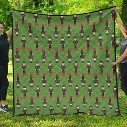 Nutcracker Green Cl12100493Mdq Quilt Blanket and Home Decor