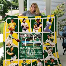 Oakland Athletics Quilt Blanket and Home Decor