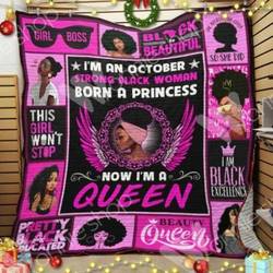 October Black Women Cl14100371Mdq Quilt Blanket and Home Decor