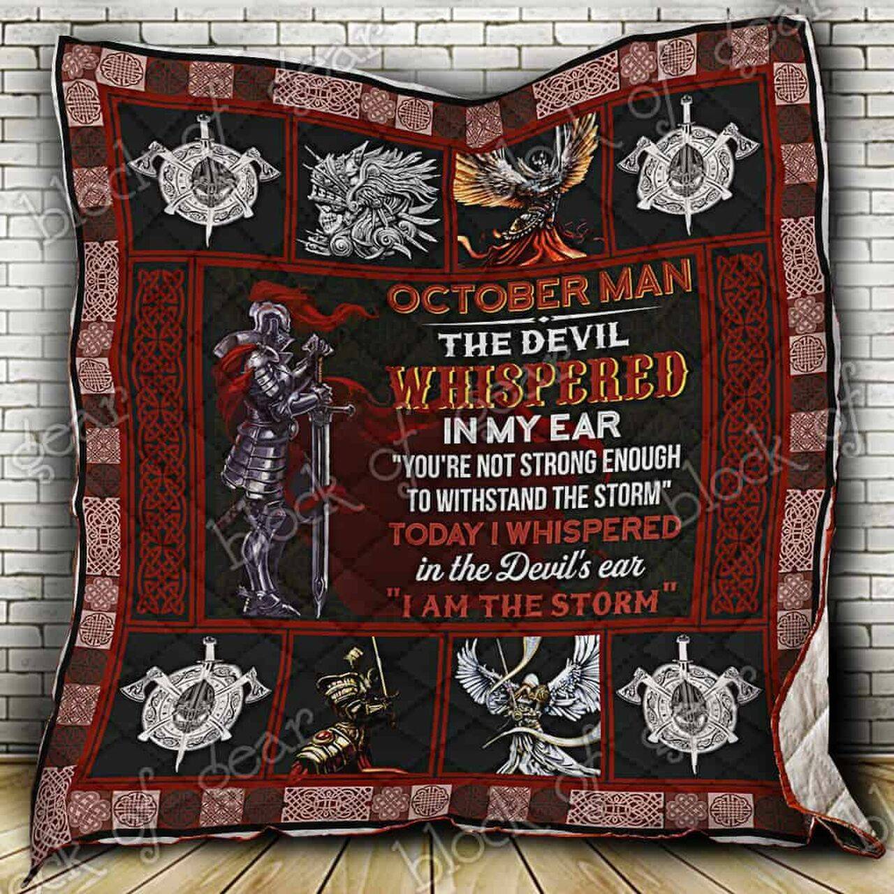 October Man Cl18100556Mdq Quilt Blanket and Home Decor