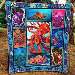 Octopus Na190701B Tbg Quilt Blanket and Home Decor