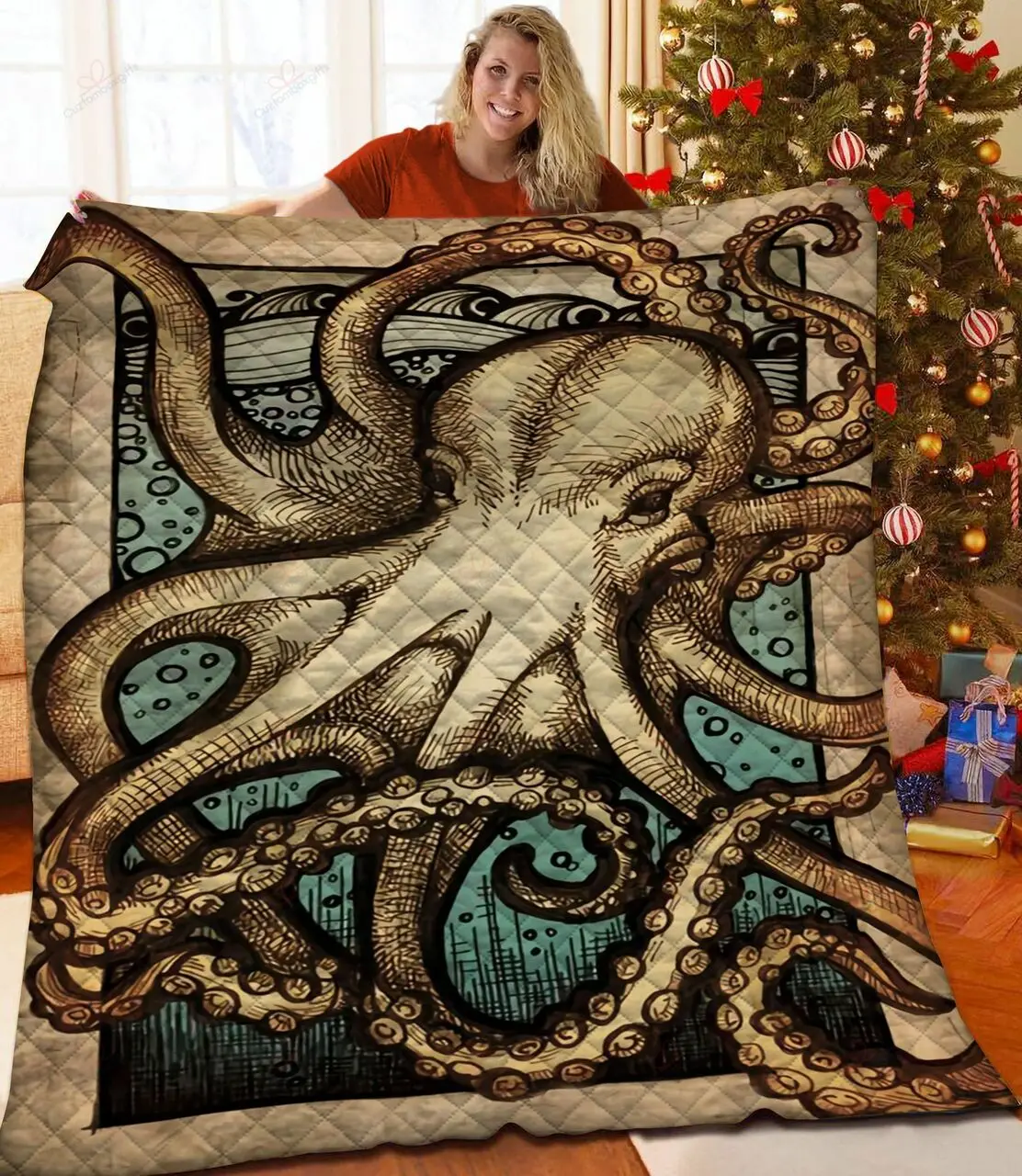 Octopus NT2309169CL Quilt Blanket and Home Decor