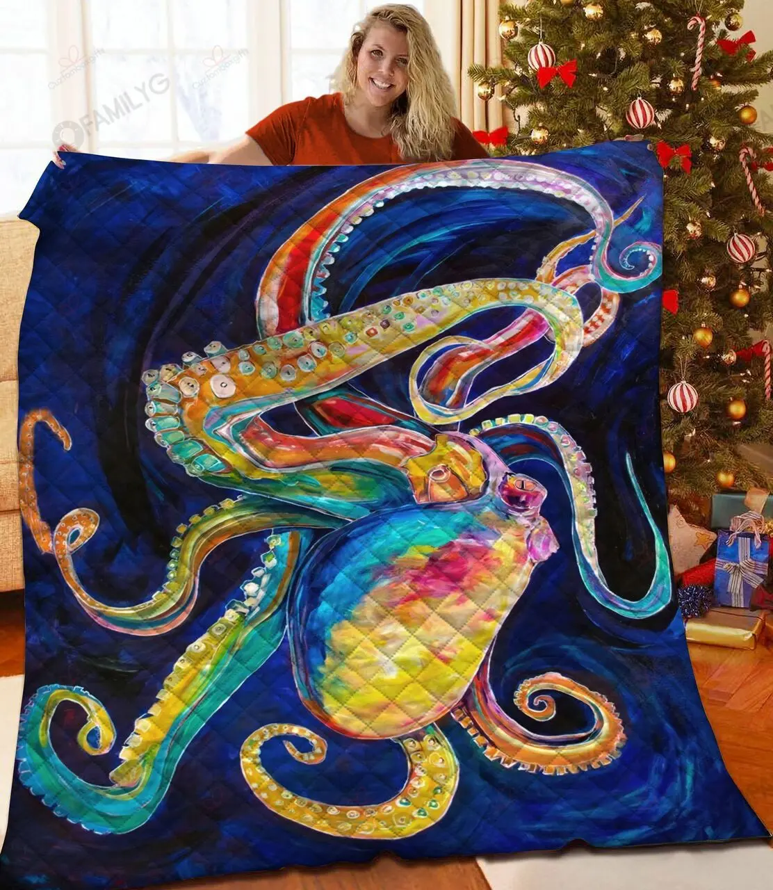 Octopus NT2309170CL Quilt Blanket and Home Decor