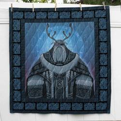 Odin Viking Cl2100388Mdq Quilt Blanket and Home Decor