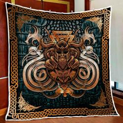 Odin Viking Quilt Blanket and Home Decor
