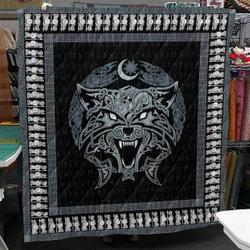 Odin Wolf Viking Cl2100390Mdq Quilt Blanket and Home Decor