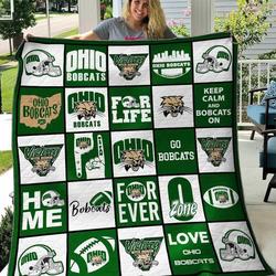 Ohio Bobcats Blanket Th0107 Quilt and Home Decor