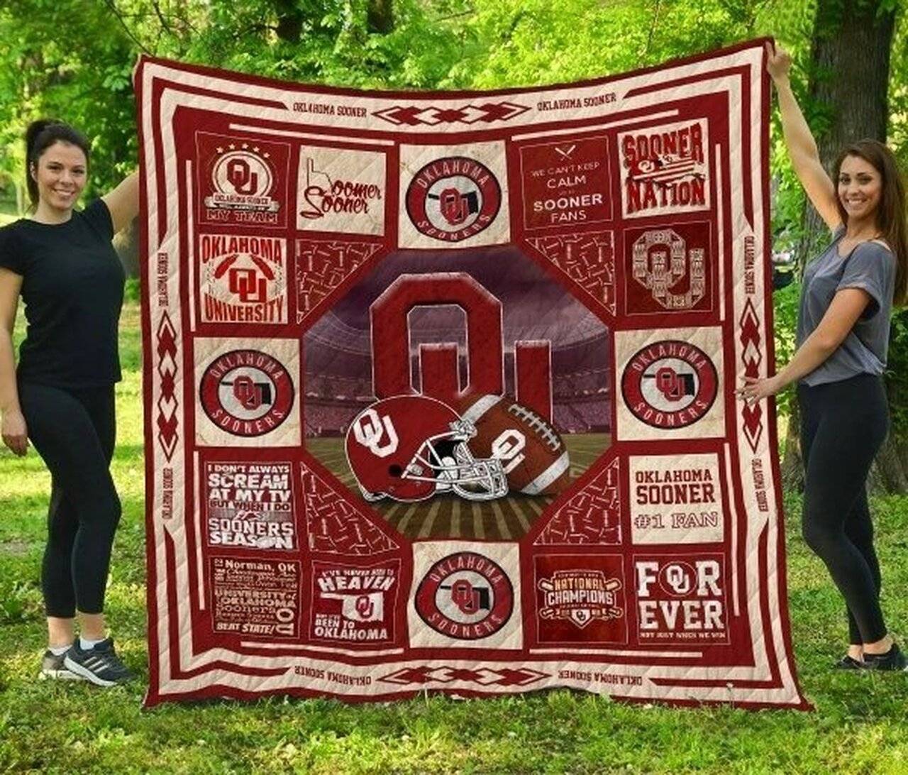 Oklahoma Sooner Quilt Blanket and Home Decor
